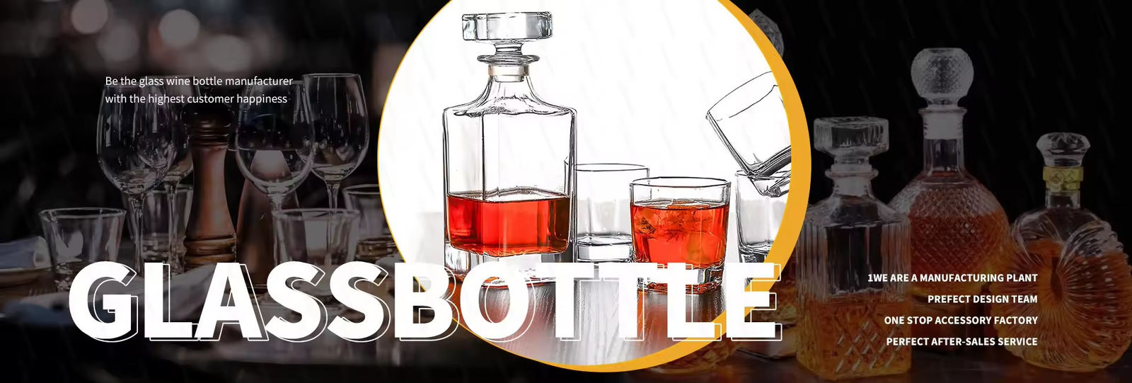 Стеклянная бутылка с водкой